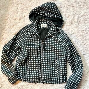 Daytrip Gingham Preppy Country Southern Bohemian Indie Windbreaker Jacket Buckle